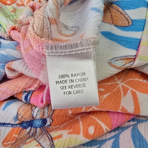 Tropical Dragonflies Rayon Skort by Juniper & Lime Y2K Size M - Picture 8 of 9